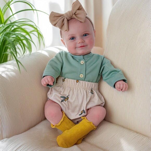 🆕20Inch Realistic Soft Vinyl With Weighted Cloth Body Toddler Girl Reborn Baby - Picture 5 of 12